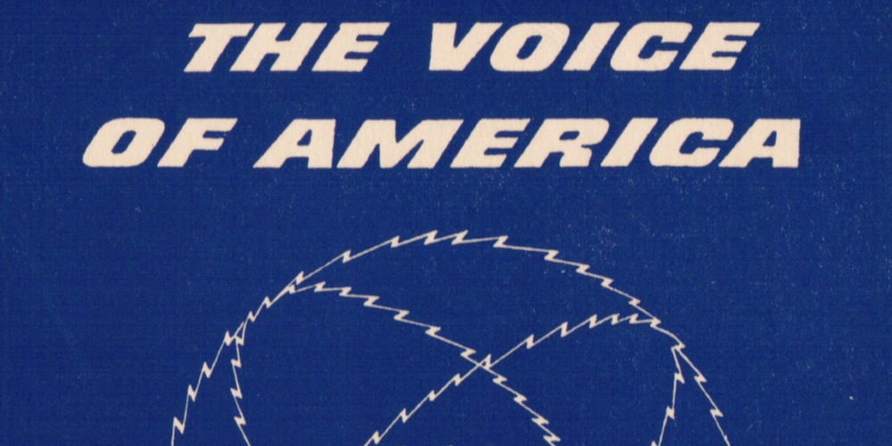 Portion of a Voice of America VOA QSL Card circa 1949.